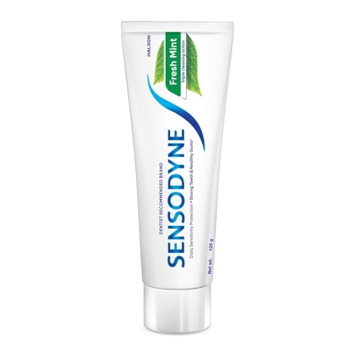 Image of Sensodyne Toothpaste Fresh Mint|Daily Sensitivity Relief Tooth Paste Combo Pack - 250gm (125gm x 2) | Dentist Recommended | Everyday Use Paste, Fresh Breath, Fights Tooth Decay, Maintain Healthy Gums