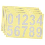 Generic 反射番号ステッカー 高反射PVC耐候性粘着材 – 郵便受け用大型数字表示 多目的屋外用アクセサリ