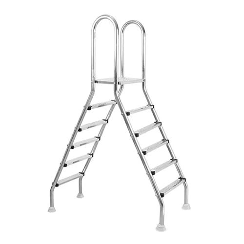 Escalera para Piscina Elevada de Acero Inoxidable 3 Pasos
