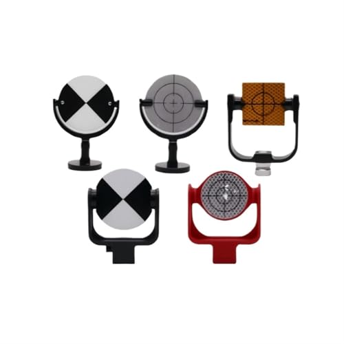 ZHANGGH Total Station Target Reflector Target Scanner Survey Magnetic Base Black and White 150mm Scanner Target(Scanner Target)