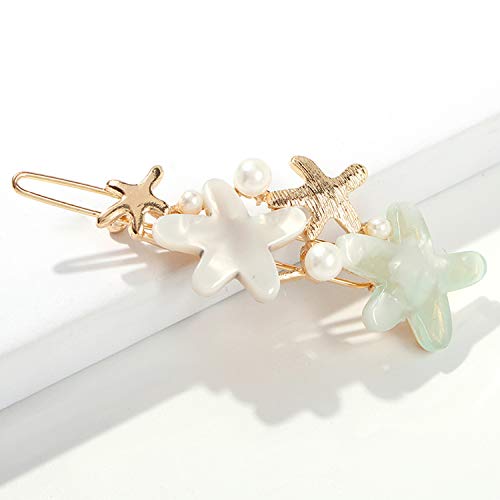 Image of Young & Forever Gift Special Fashion Celestial Stars Flower Butterfly Gold Plated Crystal Barrette Hair Clip /Pin Hair Accessories for women