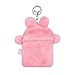 MOSSTYUS Plush Card Holder Fluffy Photocard Holder Bus Card Sleeve ID Bank Credit Card Holder Protector Stationery,Pink Rabbit