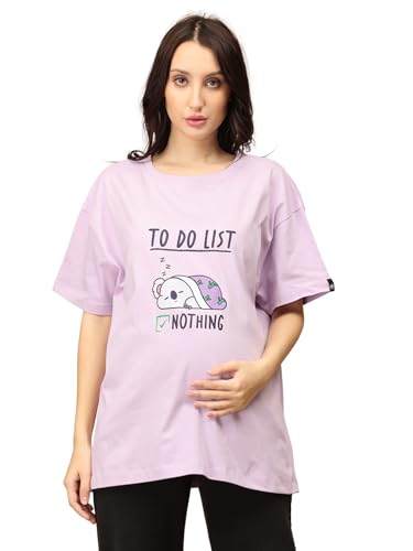 Image of The Mom Store Mom T-Shirt | Cotton | Pre and Post Pregnancy | Quirky Statements | Comfortable | Oversized