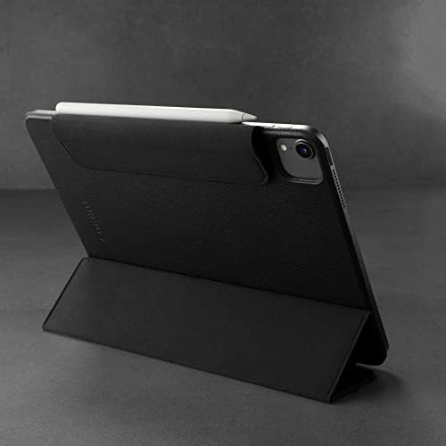TORRO Magnetic Case Compatible with iPad Air 5 / Air 4  Genuine Leather iPad Air 2022/2020 Case with Stand Function and Wake Sleep Function (Black)