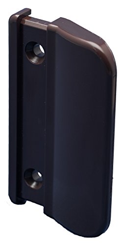 CC-Shopping - Balkontürgriff 911 eckige Ausführung - Kunststoff UV-stabilisiert - für den Außenbereich inkl. 2 Montageschrauben, 70x45x13 mm - (Schokobraun - RAL 8017)