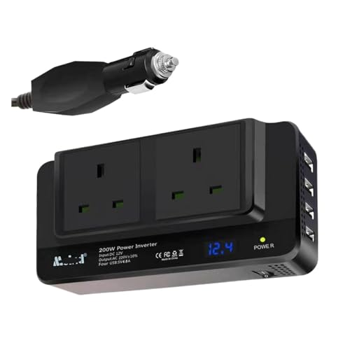 Onduleur de voiture 200W pour charger vos appareils en camping
