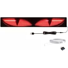 IMARS 52x8 Led Eyes Light for Windshield, Devil Eyes with App Control and Remote Control, 16FT Thickened USB-C Cable, Customizable Design, IP65 Rated, Soft-Touch Flexible Pu Shell, for Car/SUV/Truck