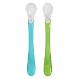 green sprouts Feeding Spoons (2 pack) | Gently transitions baby to pureed foods | Silicone tip is...