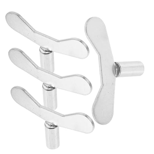 Veemoon 4stücke Wasserschlüssel Zählerschlüssel Wasserzählerschlüssel Heizkörperschlüssel Entlüftungsschlüssel Sanitärwerkzeug -steckschlüssel