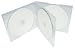 Mediaxpo Brand 10 STANDARD Clear Quad 4 Disc CD Jewel Case