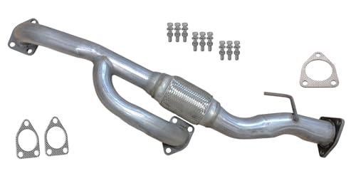 Direct Fit Exhaust Replacement Flex Y Pipe Repair Kit W/Gaskets Hardware Compatible with 2004-2008 Acura TL 3.2L | 2007-2008 TL Type-S 3.5L, 2003-2007 Honda Accord 3.0L V6 - ONExhaust