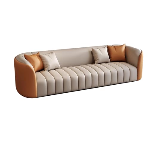 TBJEN Light Luxury Reception Sofa Set 220cm Leather Loveseat