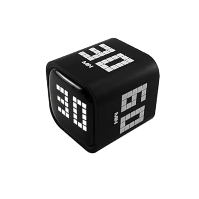 QUMOX Temporizador Digital En Cubo, Reloj De Cuenta Regresiva Recargable Con Sensor De Gravedad Y Modo Manual, 5/10/30/60 Minutos, USB-C, Pantalla LED, Alertas Con Vibración Y Sonido Para Estudio, Coc | Ya disponible en tu tienda friki favorita! En mundofriki.es!