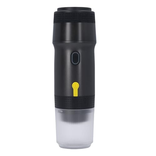 Luqeeg 3 in 1 Macchina da Caffè Elettrica da 20 Bar, Caffettiera per Caffè Espresso a Riscaldamento Senza Fili Macchina da Caffè a Capsule Automatica per Esterni, Viaggi, Casa, Ufficio