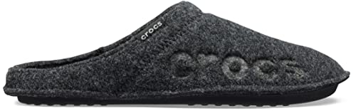 Crocs Unisex Baya Fuzzy Slipper, Black/Black, 6 Us Men #TOP5