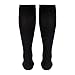 Truform 20-30 mmHg Compression Stockings for Men and Women, Knee High Length, Open Toe, Black, 2X-Large