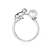 Produktbild ChicSilver 925er Sterlingsilber schöne Katze Ring mit Geschenkebeutel und Geschenkebox für Mutter