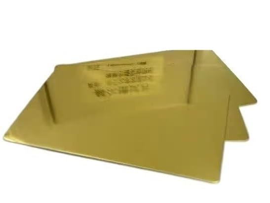 Mosiężne płytki katodowe do testowania kadłuba - 10 sztuk, 100 mm x 65 mm x 0,3 mm, idealne do analizy roztworów chemicznych