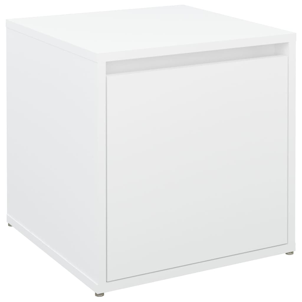 vidaXL Cassetto Contenitore Bianco 40,5x40x40 cm Legno Multistrato