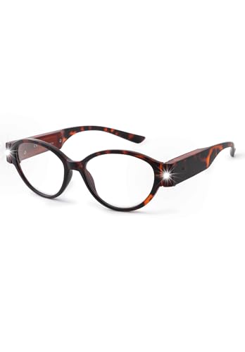 SKYWAY LED Reading Glasses with Lights Eyeglasses Lighted Magnifier Nighttime Reading Glasses Blue Light Blocking for Women men