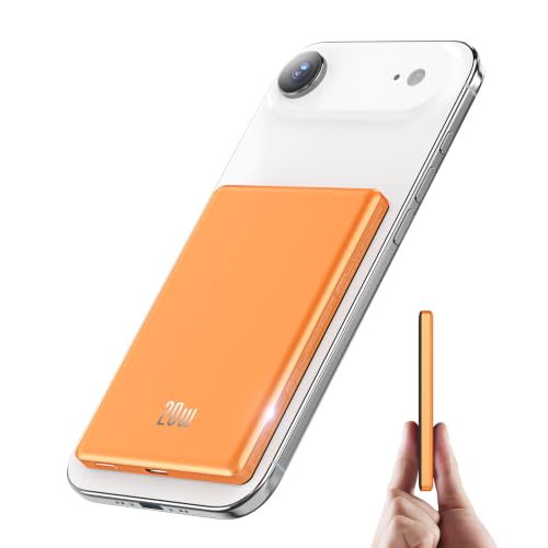 Image of for Magsafe Portable Charger, [0.38 inch Slim] 5000mAh Wireless Magnetic Power Bank with USB C Charging, Travel Essential Magsafe Battery Pack Compatible Charger for iPhone 17 /16 /15 /14 /13 /12 Series