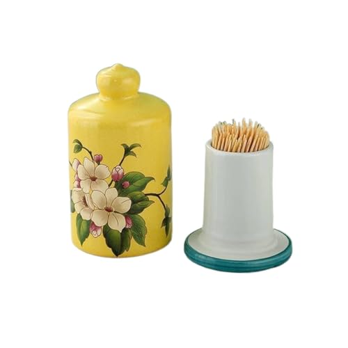HIFRQVVC Contenedor Dispensador de Palillos,Cubo Palillero, Home Restaurant Toothpick Box Cotton Swab Storage Box Multi-Purpose Storage Jar