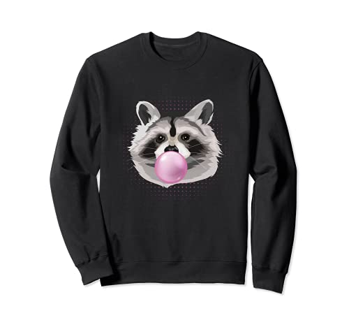 Trash Panda Animal Mignon Chewing-gum Rose Raton Laveur Sweatshirt