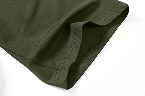 IRELIA 2 Pack Boys Shorts Drawstring Elastic Waist Zipper Pockets Agreen Navy L - image 6