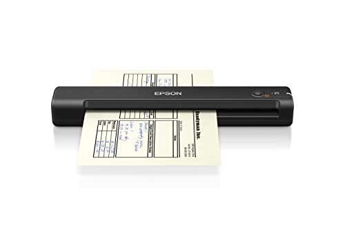 EPSON WorkForce ES-50 | Scanner de documents mobile - 600 DPI, alimentation USB, 10PPM, design compact, logiciel ScanSmart, alimentation automatique, noir