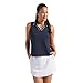Puma Women's Cloudspun Essential Sleeveless Golf Polo, Deep Navy, XL