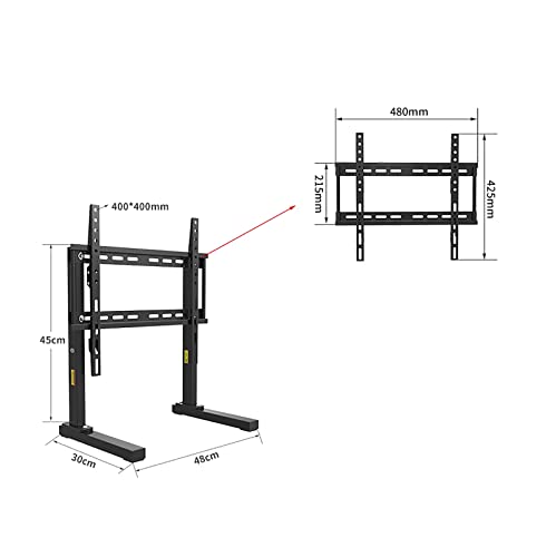 Distance multi-trou pour table de télévision de table et base stable - 3