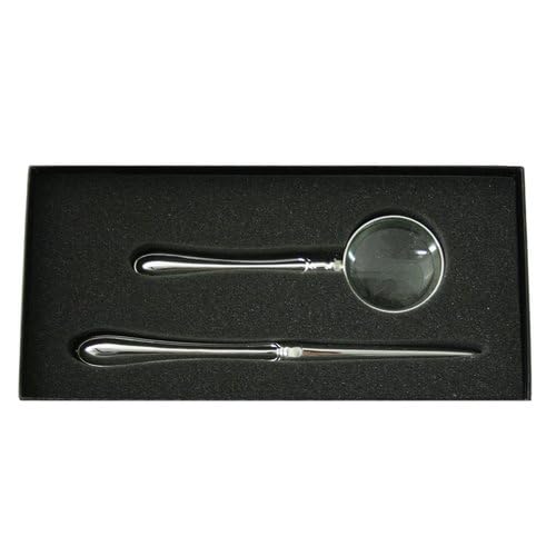 Magnifying glass and letter opener gift set