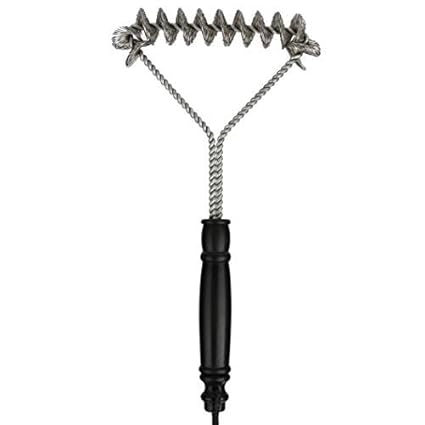 Stainless Steel BBQ Grill Cleaning Brush with Scraper Barbecue Cooking Clean Tool