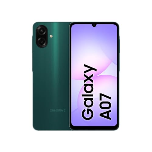 Celular Samsung Galaxy A07 128GB, 4GB, Câm. 50MP, Tela 6.7'- Verde