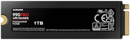 Samsung 990 Pro MZ-V9P1T0CW wewnętrzny dysk SSD z radiatorem NVMe M.2 PCIe 4.0, 1 Tb