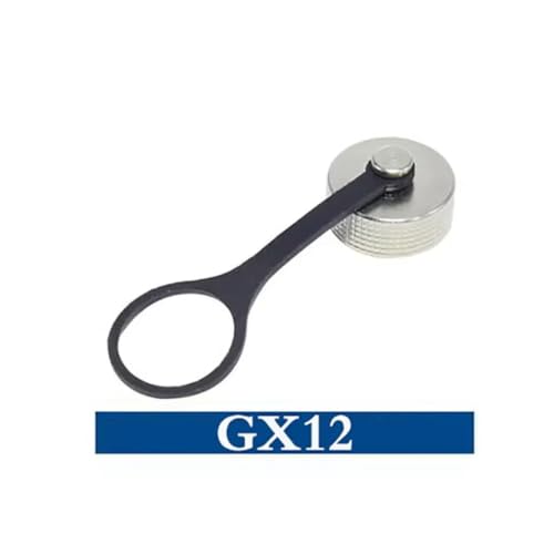 Conector GX16 socket circular aéreo metálico de aviación, kit de 2 piezas 6