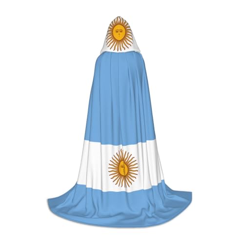 Cape Argentine à capuche déguisement médiéval Renaissance cosplay Halloween