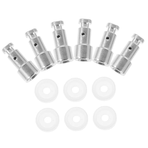 SEWACC 6 Juegos Válvulas Flotador y Sellado para Olla Presión Eléctrica Recambio Resistente Alta Temperatura Acero Inoxidable Silicona