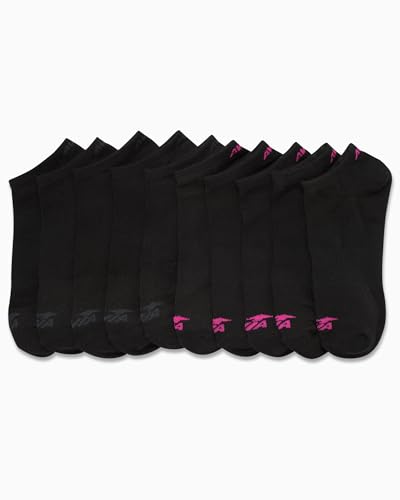 Image of Avia Women's Athletic Low Cut Socks - 10 Pack Performance Stretch Cushioned Ankle Socks for Running and Workout (4-12)