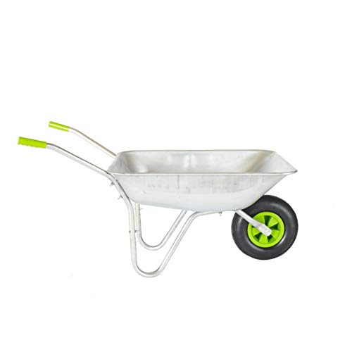 Neo-Wheelbarrow-Home-Garden-Cart-Galvanised-with-Pneumatic-Tyre-65L