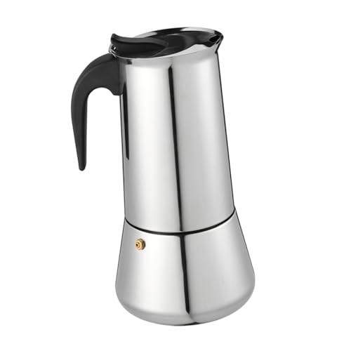 VINTORKY Cafetera De Acero Inoxidable Para Espresso Cafetera Italiana De Estufa Para Hogar y Oficina Unidad Contenedor De Café Portátil