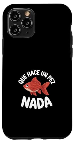 �ʔ���������Que Hace Un Pez Nada �X�y�C����ƌ��� �X�}�z�P�[�X iPhone 11 Pro �p