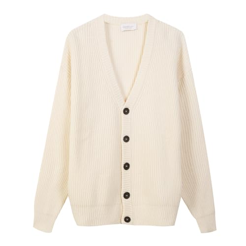 Pull-Over Homme Diana Studio Bianco/Ecru XXL en maille confortable