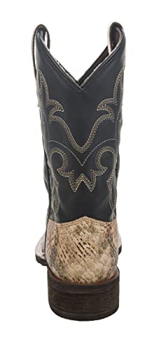 TuffRider Children's Black Snake in My Boot Western Leather Boots4