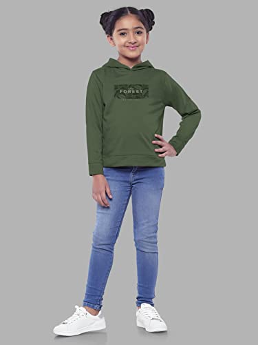 Image of HELLCAT Girls Regular Fit Fulsleeve Hooded Sweatshirt with Rib - Pack of 1