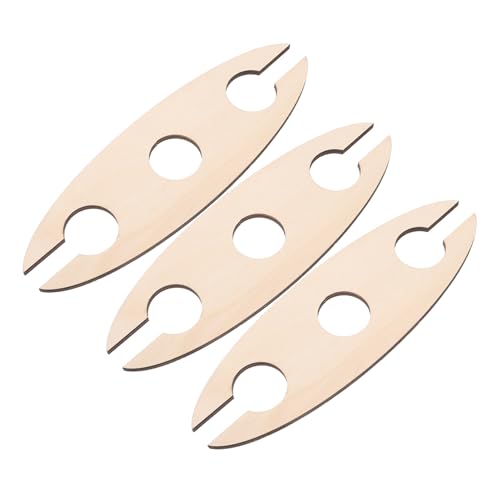 Soporte para Botellas de Vino de Madera Luxshiny 3 Piezas miniatura 1