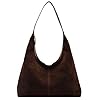 Bolso de hombro de gamuza de moda para mujer, bolso cruzado con asa superior, para viajes, universidad, trabajo, bolso de mano