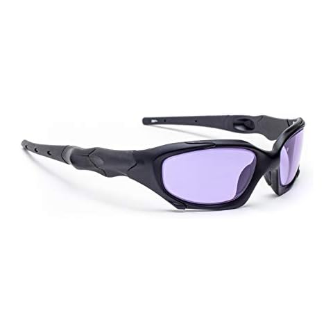 Wrap Around Plastic Lampworking Safety Glasses For Hot Lamp Use, Glassworking Glasses, Didymium, Rose Glass Cover
