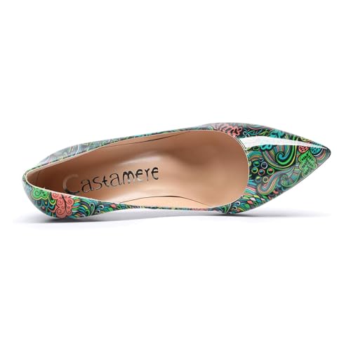 Image of Castamere Womens High Heels Pointed-Toe Slip-on Stilettos Pumps 4Inch Heel Shoes