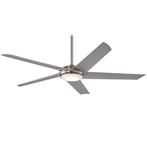 Minka Aire Raptor 60 in. Integrated LED Indoor Brushed Nickel Ceiling